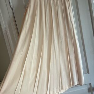 Vintage Pleated 100% silk skirt